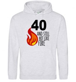 Жіноча толстовка (худі) 40 and still hot like fire
