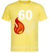 Мужская футболка 60 and still hot like fire Лимонный фото