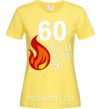 Жіноча футболка 60 and still hot like fire Лимонний фото