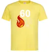 Чоловіча футболка 60 and still hot like fire Лимонний фото
