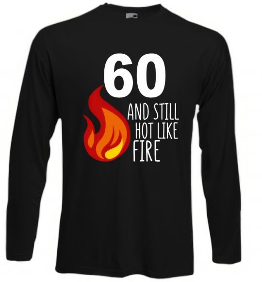 Реглан 60 and still hot like fire Черный фото