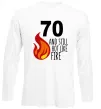Лонгслив 70 and still hot like fire Белый фото