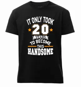 Мужская премиум футболка №20 original since Черный фото