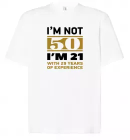 Футболка Оверсайз 50 років щоб виглядати так привабливо Черный фото