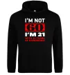 Жіноча толстовка (худі) I'm not 60 i'm 21 with 39 years of experience Чорний фото