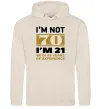 Чоловіча толстовка (худі) I'm not 70 i'm 21 with 49 years of experience Таш фото