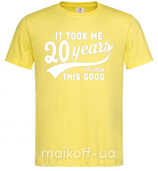 Мужская футболка It took 20 years to look this good Лимонный фото