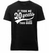 Мужская премиум футболка It took 20 years to look this good Черный фото