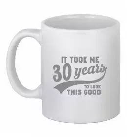 Чашка керамическая Dirty thirty club Белый фото