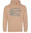 Женская толстовка (худи) It took me 30 years to look this good Песочный фото