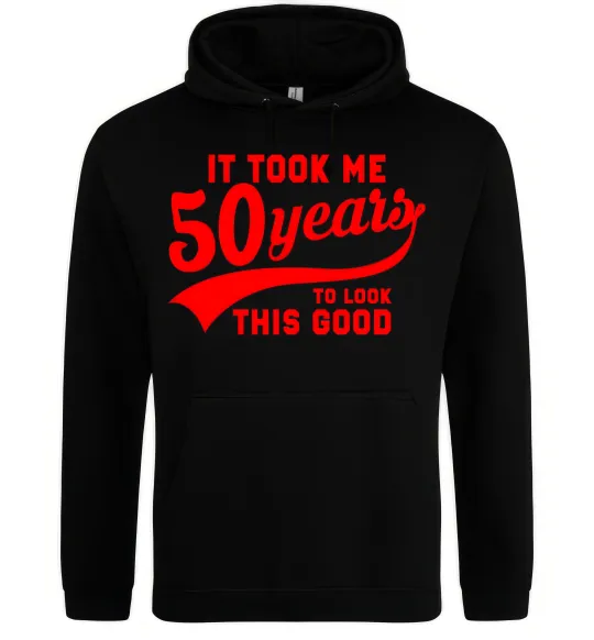 Женская толстовка (худи) It took me 50 years to look this good Черный фото