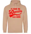 Женская толстовка (худи) It took me 50 years to look this good Песочный фото