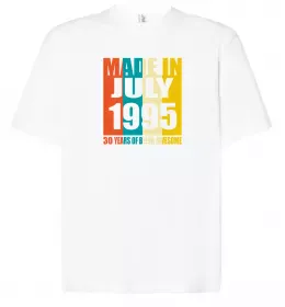 Футболка Оверсайз Hello 30 Белый фото