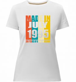 Жіноча преміум футболка Made in July 1995 30 years of being awesome