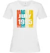 Женская футболка Made in July 1995 30 years of being awesome Белый фото