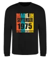 Свитшот Made in September 1975 50 years of being awesome Черный фото