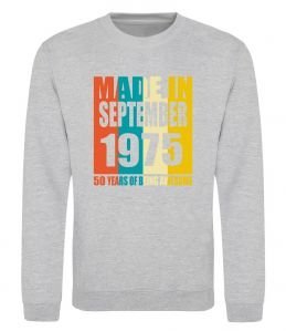 Свитшот Made in September 1975 50 years of being awesome