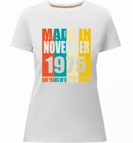 Женская премиум футболка 50 років щоб виглядати так привабливо Черный фото