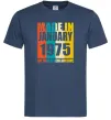 Чоловіча футболка Made in January 1975 50 years of being awesome Темно-синій фото