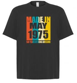Футболка Оверсайз Made in May 1975 50 years of being awesome