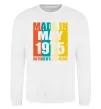 Світшот Made in May 1975 50 years of being awesome Білий фото