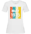 Женская футболка Made in May 1975 50 years of being awesome Белый фото