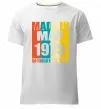 Мужская премиум футболка Made in May 1975 50 years of being awesome Белый фото
