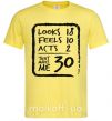 Чоловіча футболка That makes me 30 Лимонний фото
