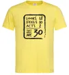 Мужская футболка That makes me 30 Лимонный фото