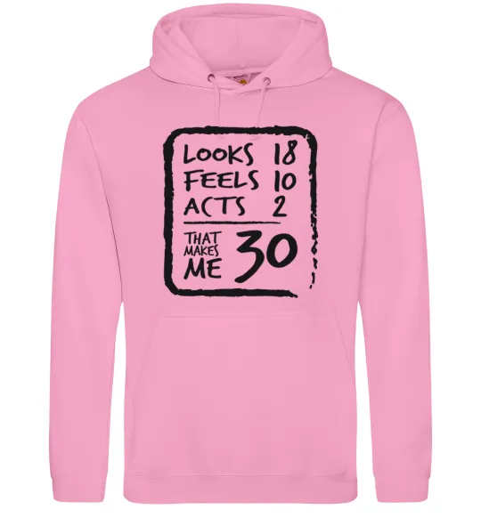 Жіноча толстовка (худі) That makes me 30 Рожевий фото
