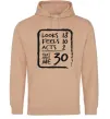 Жіноча толстовка (худі) That makes me 30 Пісочний фото