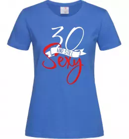 Женская футболка 40 and still sexy Голубой фото
