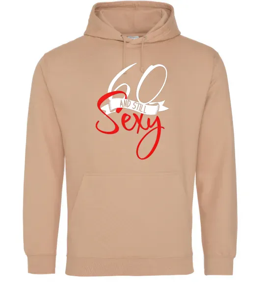 Жіноча толстовка (худі) 60 and still sexy Пісочний фото