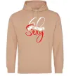 Жіноча толстовка (худі) 60 and still sexy Пісочний фото