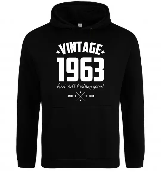 Женская толстовка (худи) Vintage 1963 and still looking good Черный фото