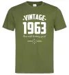 Мужская футболка Vintage 1963 and still looking good Оливковый фото