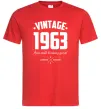 Мужская футболка Vintage 1963 and still looking good Красный фото
