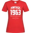 Женская футболка Vintage 1963 and still looking good Красный фото