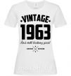 Жіноча футболка Vintage 1963 and still looking good Білий фото