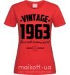 Женская футболка Vintage 1963 and still looking good Красный фото