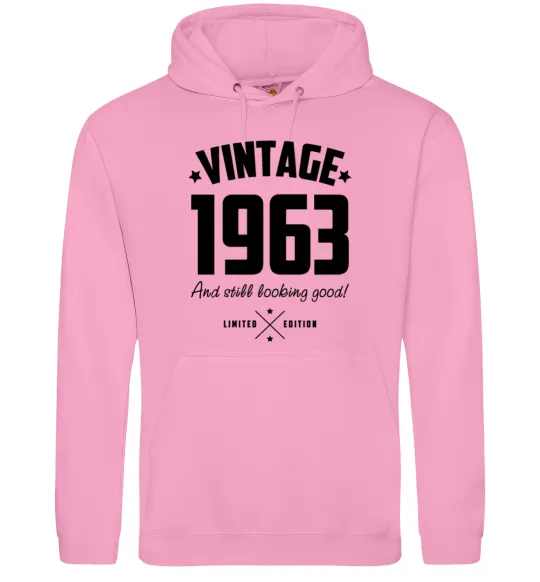 Женская толстовка (худи) Vintage 1963 and still looking good Розовый фото