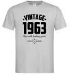 Мужская футболка Vintage 1963 and still looking good Серый фото