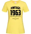 Женская футболка Vintage 1963 and still looking good Лимонный фото