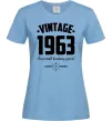 Женская футболка Vintage 1963 and still looking good Голубой фото