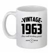 Чашка керамічна Vintage 1963 and still looking good Білий фото