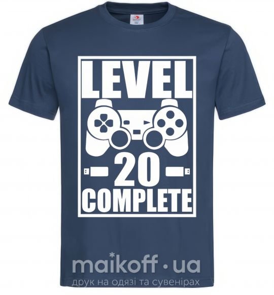 Мужская футболка Level 20 complete Темно-синий фото