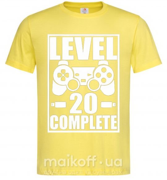 Мужская футболка Level 20 complete Лимонный фото