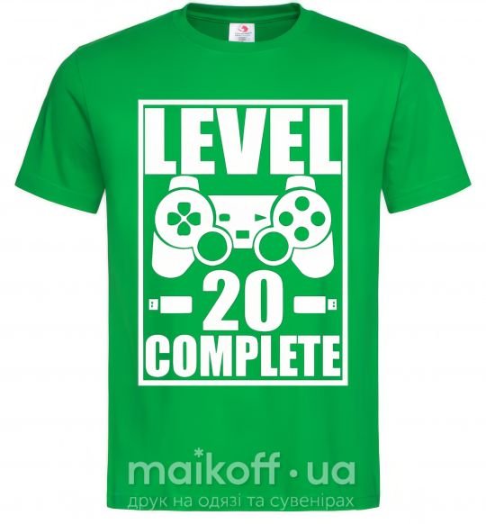 Мужская футболка Level 20 complete Зеленый фото
