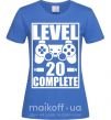 Жіноча футболка Level 20 complete Яскраво-синій фото