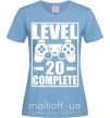 Женская футболка Level 20 complete Голубой фото
